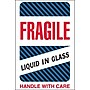 Tape Logic Fragile - Liquid in Glass Shipping Label, 4" x 6", 500/Roll~#|#~s0537665_sc7