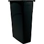 Rubbermaid Slim Jim® Waste Basket, 23 Gallon, Black, 30"H x 20"W x 11"D~#|#~s0541733_sc7