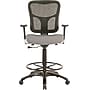 Tempur-Pedic Fabric Drafting Chair with Backrest and Footrest with Lumbar Support, Gray (TP8200-GREY)~#|#~s0555568_sc7