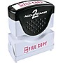 Accu-Stamp2® One-Color Pre-Inked Shutter Message Stamp, FILE COPY, 1/2" x 1-5/8" Impression, Red Ink (035596)~#|#~s0557342_sc7