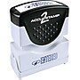 Accu-Stamp2® One-Color Pre-Inked Shutter Message Stamp, ENTERED, 1/2" x 1-5/8" Impression, Blue Ink (035573)~#|#~s0557343_sc7
