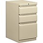 HON Brigade 3-Drawer Mobile Vertical File Cabinet, Letter Size, Lockable, 28"H x 15"W x 20"D, Putty (H33720RL)~#|#~s0562390_sc7