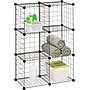 Honey Can Do 6 Pack Modular Mesh Storage Cubes, Black~#|#~s0566921_sc7