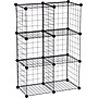 Honey Can Do 6 Pack Modular Mesh Storage Cubes, Black~#|#~s0566922_sc7