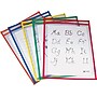 9 x 12" Reusable Dry Erase Pockets Prime Colors, 25/pack~#|#~s0567655_sc7