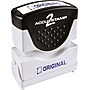 Accu-Stamp2® One-Color Pre-Inked Shutter Message Stamp, ORIGINAL, 1/2" x 1-5/8" Impression, Blue Ink (035572)~#|#~s0578027_sc7