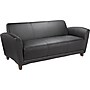 Lorell Leather Reception Sofa, Black (LLR68950)~#|#~s0586107_sc7