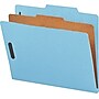 Nature Saver Recycled Classification Folder, Letter, Blue, 1 Divider, 2 in. Capacity, 10/Box (NATSP17200)~#|#~s0586466_sc7
