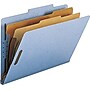 Nature Saver Recycled Classification Folder, Legal, 2 Dividers, Blue, 10/Box~#|#~s0586480_sc7