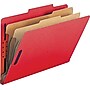 Nature Saver Recycled Classification Folder, Legal, 2 Dividers, Bright Red, 10/Box~#|#~s0586481_sc7