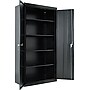 Alera Adjustable Storage Cabinet, Black, 4-Shelf, 36"W x 18"D x 72"H~#|#~s0594205_sc7