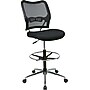 Office Star Space® Fabric Air Grid® Back Deluxe Drafting Chair with Chrome Base, Black Mesh Seat~#|#~s0602879_sc7