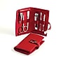 Bey-Berk 6-Piece Leather Metal Frames Set, Red (BB172)~#|#~s0632404_sc7