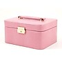 Bey-Berk Leather Lizard Jewelry Box, Pink (BB534)~#|#~s0632461_sc7
