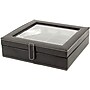 Bey-Berk Leather 20-Cufflink Box, Black (BB579)~#|#~s0632496_sc7