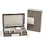 Bey-Berk Lacquered Burl Wood Valet Box, Gray (BB597GRY)~#|#~s0632523_sc7