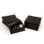 Bey-Berk Leather Stacked Valet Watch Box, Black (BB622)~#|#~s0632548_sc7