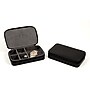 Bey-Berk Leather Multi Compartment Jewelry Box With Zippered, Black (BB631)~#|#~s0632559_sc7