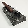 Bey-Berk Solid Marble Single Cigar Ashtray, Black (C301)~#|#~s0632656_sc7