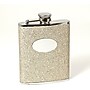 Bey-Berk Stainless Steel Gold Glitter Flask with Oval Medallion, 6 oz. (FS476G)~#|#~s0633095_sc7