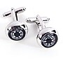 Bey-Berk Rhodium Plated Cufflinks, Functional Compass (J117)~#|#~s0633138_sc7