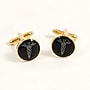 Bey-Berk Gold Plated Cufflinks, Caduceus (J209)~#|#~s0633200_sc7