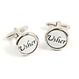 Bey-Berk Rhodium Plated Cufflinks, Usher Design (J217)~#|#~s0633208_sc7