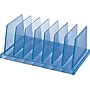 Officemate Blue Glacier Standard Sorter, 7 compartments, Blue, 3 1/2"H x 5 1/2"W x 8 1/4"D~#|#~s0638813_sc7