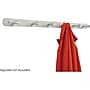 Safco Nail Head Coat Hook, 6 Hook, Satin Aluminum, Each   (4202)~#|#~s0643198_sc7