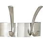 Safco® Metal Coat Rack, 2 Hook, Silver, 5"H x 7"W x 4 1/2"D~#|#~s0643199_sc7
