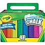 Crayola Washable Sidewalk Chalk, Assorted Colors, 48/Box (512048)~#|#~s0658473_sc7