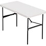 Banquet Folding Table, Rectangular, Radius Edge, 48 x 24 x 29, Platinum/Charcoal~#|#~s0658513_sc7