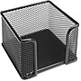 Lorell Memo Holder, Holds 3" x 3" Notes, 3-1/8", Black Mesh~#|#~s0690160_sc7