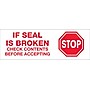 Tape Logic™ 3" Pre Printed "Stop If Seal Is Broken" Carton Sealing Tape, Red On Tan, 24/Case~#|#~s0707945_sc7
