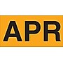 Tape Logic 6" x 3" Rectangle "APR" Months of the Year Label, Fluorescent Orange, 500/Roll~#|#~s0708034_sc7