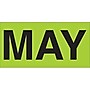 Tape Logic 3" x 2" Rectangle "MAY" Months of the Year Label, Fluorescent Green, 500/Roll~#|#~s0708089_sc7
