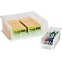 Partners Brand 14 3/4" x 8 1/4" x 7" Plastic Stack and Hang Bin Quill Brand, Clear, 12/Case~#|#~s0708168_sc7