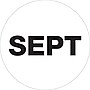 Tape Logic 2" Circle "SEPT" Months of the Year Label, White, 500/Roll~#|#~s0708449_sc7