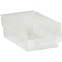 Quill Brand 11 5/8" x 8 3/8" x 4" Plastic Shelf Bin, Clear, 20/Case (BINPS104CL)~#|#~s0708484_sc7