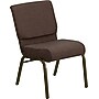 Flash Furniture HERCULES™ Fabric Stacking Church Chair With 4"T Seat, Brown, 40/Pack~#|#~s0710530_sc7