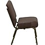 Flash Furniture HERCULES™ Fabric Stacking Church Chair With 4"T Seat, Brown, 40/Pack~#|#~s0710531_sc7