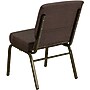 Flash Furniture HERCULES™ Fabric Stacking Church Chair With 4"T Seat, Brown, 40/Pack~#|#~s0710532_sc7