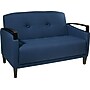 Office Star Ave Six® Fabric Main Street Love Seat, Indigo~#|#~s0717846_sc7