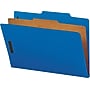 Nature Saver Cleared Pressboard Classification Folder, 1-Divider, Legal Size, Dark Blue, 10/Pack (SP17221)~#|#~s0720639_sc7