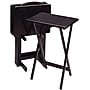 Winsome 25.98" x 19.05" x 14.56" Solid/Composite Wood Rectangular TV Table Set, Black, 5 Pieces~#|#~s0730547_sc7