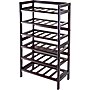 Winsome 38 1/2" x 21.6" x 11.54" Wood 30-Bottle Silvi Wine Rack, Antique Walnut~#|#~s0731151_sc7