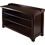 Winsome Dayton Storage Hall Bench With Shelves, Antique Walnut (94841)~#|#~s0731186_sc7