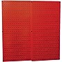 Wall Control Combo Metal Pegboard Panel, Red, 2/Pack~#|#~s0734111_sc7