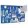 Wall Control 4' Metal Pegboard Standard Workbench Kit, Blue Tool Board and White Accessories~#|#~s0734138_sc7