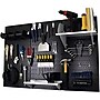 Wall Control 4' Metal Pegboard Standard Workbench Kit, Black Tool Board and White Accessories~#|#~s0734141_sc7